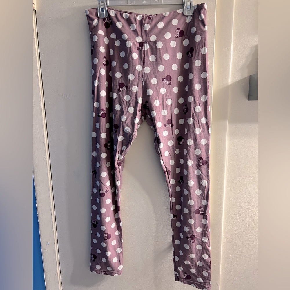 Leggings, purple Minnie Mouse pattern, LuLaRoe